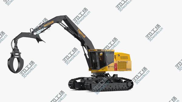 images/goods_img/20210312/3D Tigercat 855D Tracked Knuckleboom Loader Rigged/4.jpg